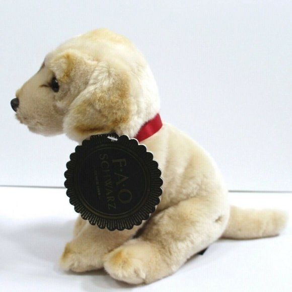 FAO Schwarz Labrador Puppy Dog Plush Stuffed Animal 10" - Picture 4 of 5